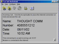 FaxTalk NetOnHold Screenshot